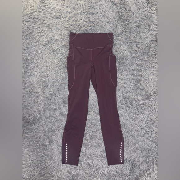 Lululemon Women’s Purple Fast Free Soft Ankle Leggings Size 6 Yoga Pilates - Picture 1 of 8
